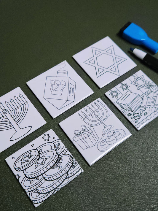 Dry Erase Hanukkah Magnet Pre-Made Bundle